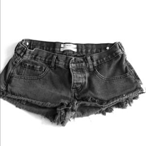 One teaspoon black distressed shorts